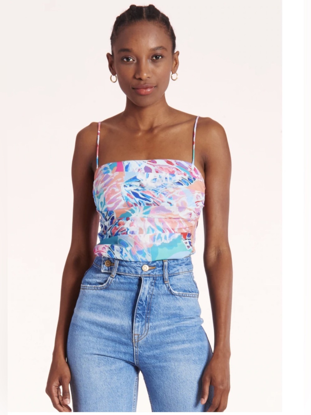 Amanda Uprichard Lavinia Bodysuit in Papillon, size S - Picture 2 of 11